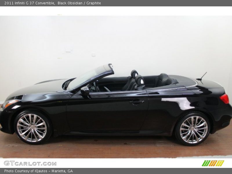 Black Obsidian / Graphite 2011 Infiniti G 37 Convertible