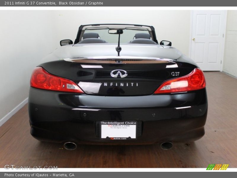 Black Obsidian / Graphite 2011 Infiniti G 37 Convertible