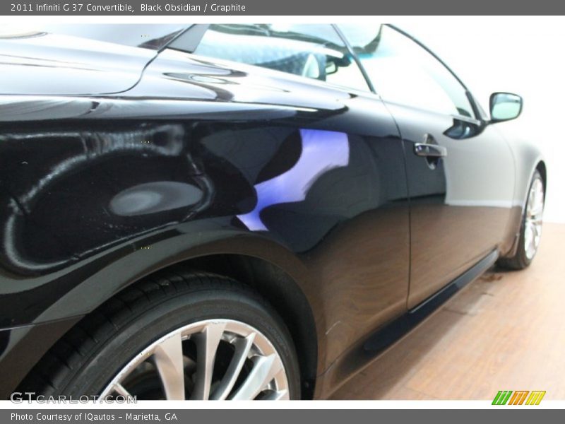 Black Obsidian / Graphite 2011 Infiniti G 37 Convertible