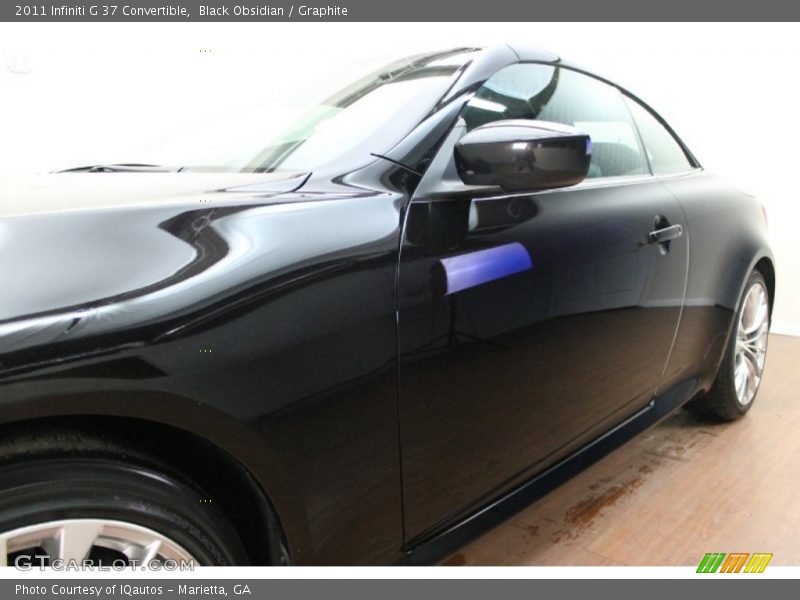 Black Obsidian / Graphite 2011 Infiniti G 37 Convertible