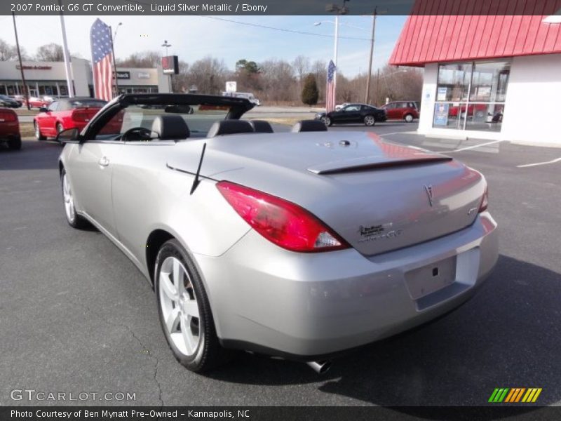 Liquid Silver Metallic / Ebony 2007 Pontiac G6 GT Convertible