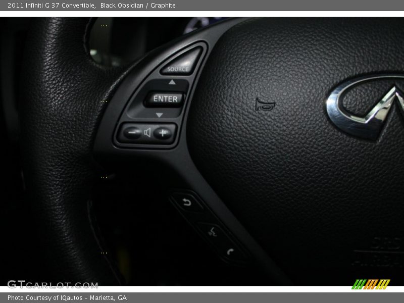 Black Obsidian / Graphite 2011 Infiniti G 37 Convertible