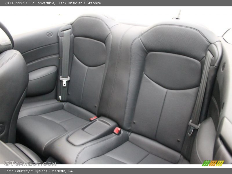 Rear Seat of 2011 G 37 Convertible