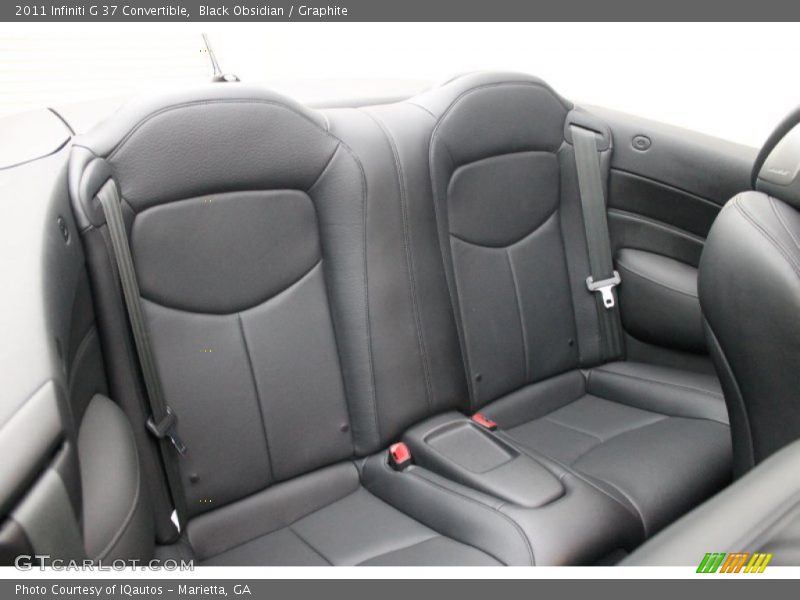 Rear Seat of 2011 G 37 Convertible