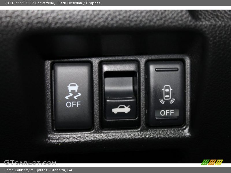 Black Obsidian / Graphite 2011 Infiniti G 37 Convertible
