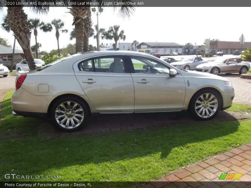 Gold Leaf Metallic / Light Camel/Olive Ash 2010 Lincoln MKS EcoBoost AWD