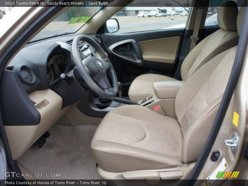 Front Seat of 2010 RAV4 I4