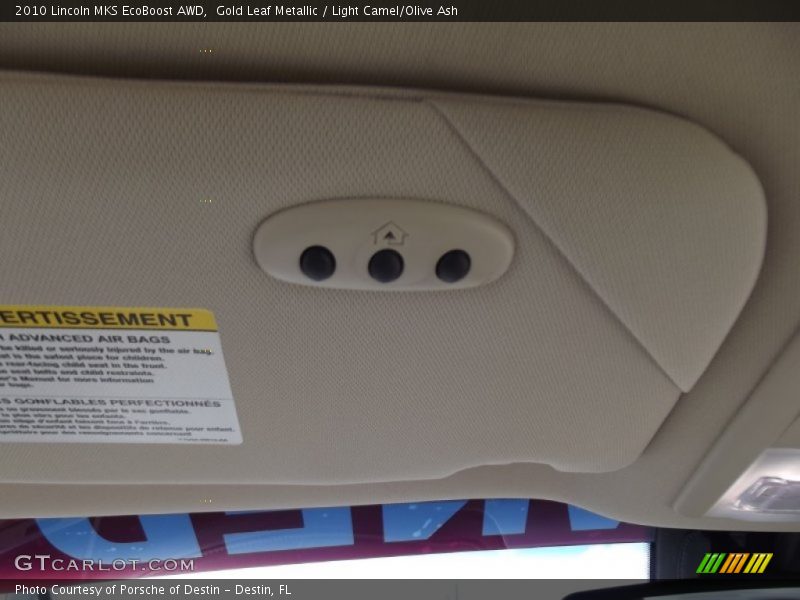 Gold Leaf Metallic / Light Camel/Olive Ash 2010 Lincoln MKS EcoBoost AWD