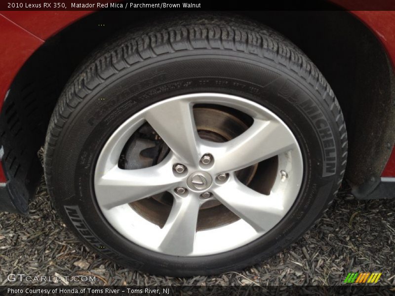 Matador Red Mica / Parchment/Brown Walnut 2010 Lexus RX 350