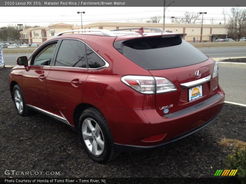 Matador Red Mica / Parchment/Brown Walnut 2010 Lexus RX 350