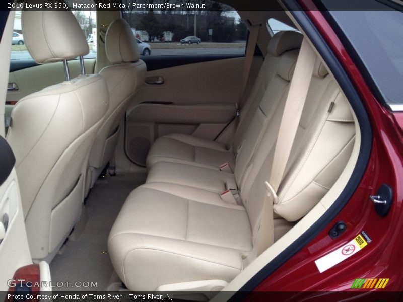 Matador Red Mica / Parchment/Brown Walnut 2010 Lexus RX 350