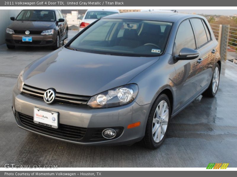 United Gray Metallic / Titan Black 2011 Volkswagen Golf 4 Door TDI