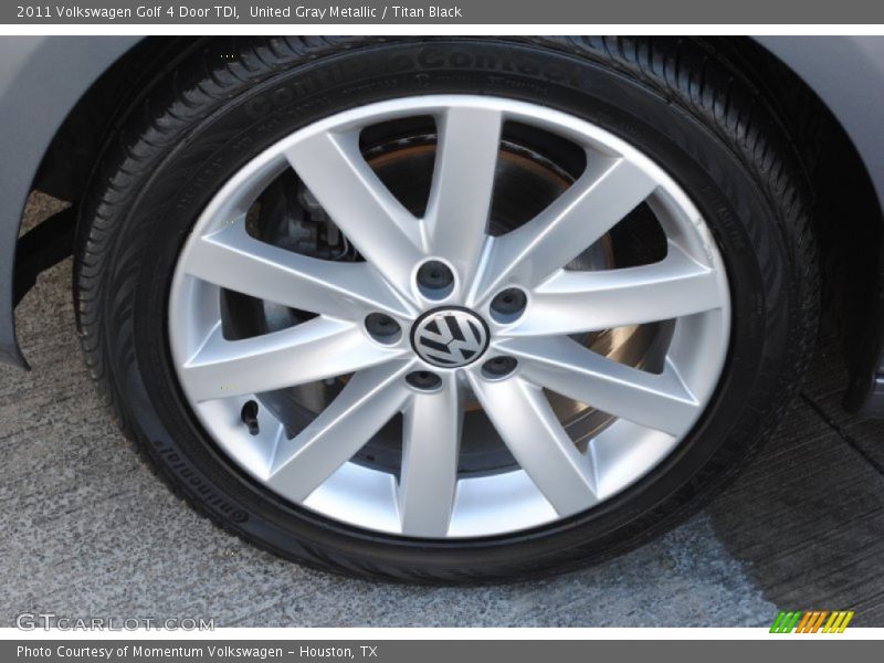 United Gray Metallic / Titan Black 2011 Volkswagen Golf 4 Door TDI
