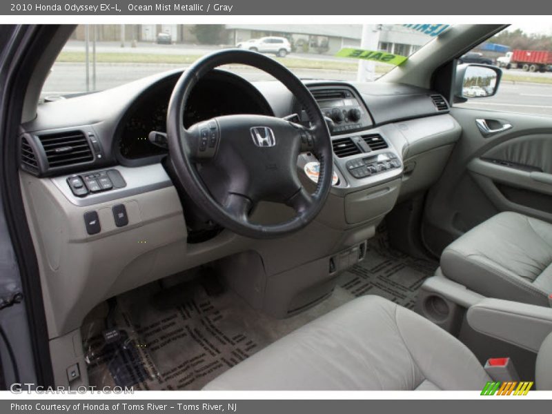Ocean Mist Metallic / Gray 2010 Honda Odyssey EX-L