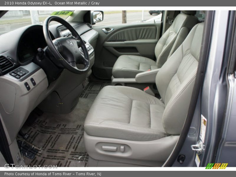 Ocean Mist Metallic / Gray 2010 Honda Odyssey EX-L