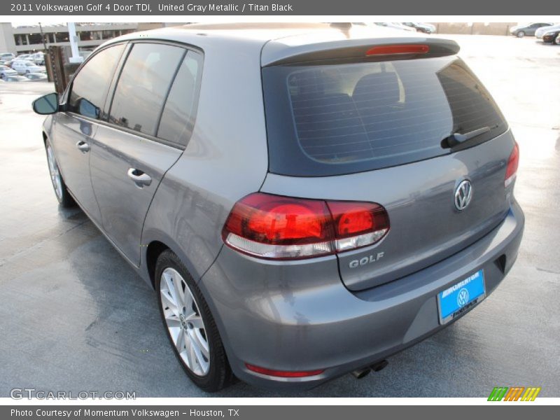 United Gray Metallic / Titan Black 2011 Volkswagen Golf 4 Door TDI