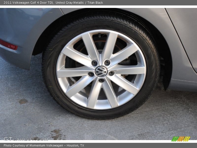 United Gray Metallic / Titan Black 2011 Volkswagen Golf 4 Door TDI