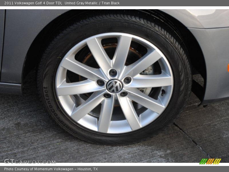 United Gray Metallic / Titan Black 2011 Volkswagen Golf 4 Door TDI