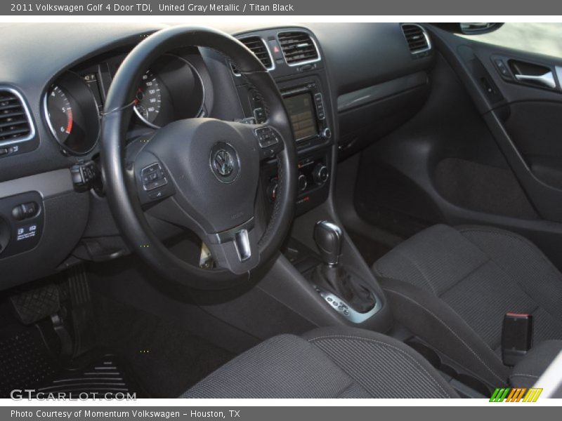 United Gray Metallic / Titan Black 2011 Volkswagen Golf 4 Door TDI
