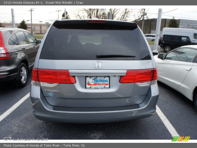Ocean Mist Metallic / Gray 2010 Honda Odyssey EX-L