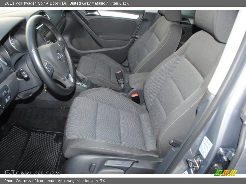 Front Seat of 2011 Golf 4 Door TDI