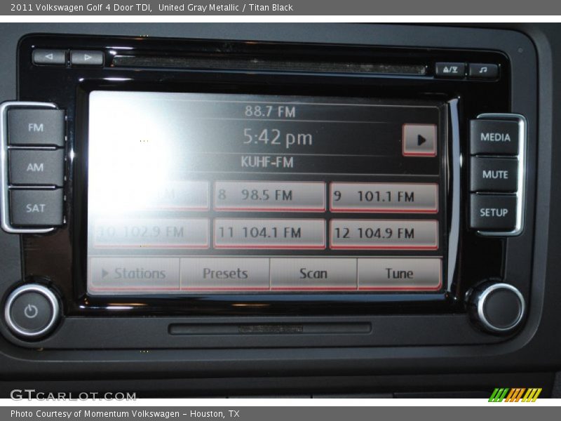 Controls of 2011 Golf 4 Door TDI