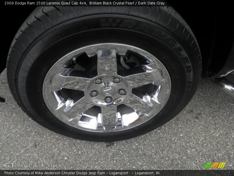 Brilliant Black Crystal Pearl / Dark Slate Gray 2009 Dodge Ram 1500 Laramie Quad Cab 4x4