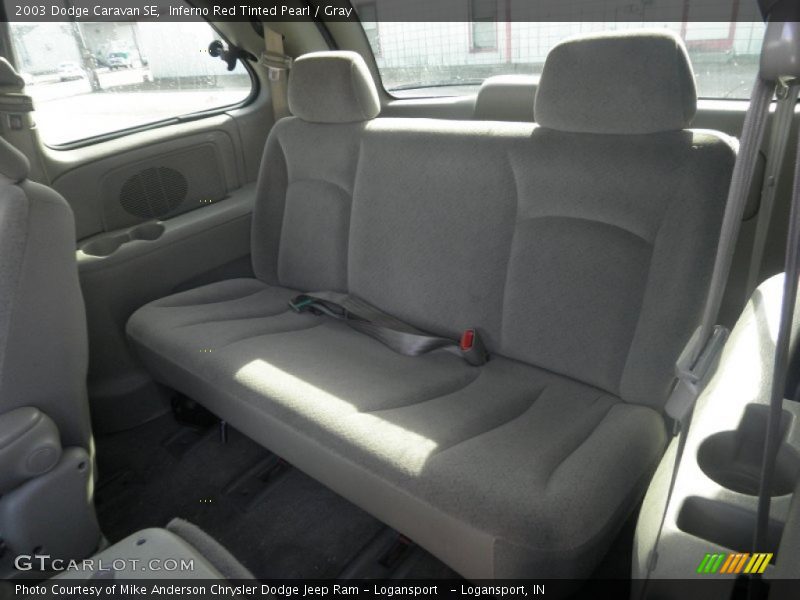 Inferno Red Tinted Pearl / Gray 2003 Dodge Caravan SE