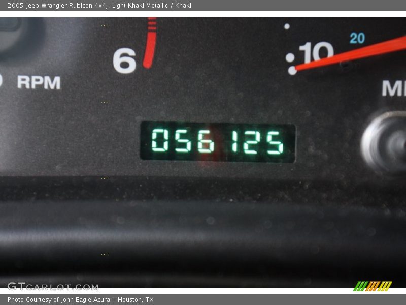 Light Khaki Metallic / Khaki 2005 Jeep Wrangler Rubicon 4x4