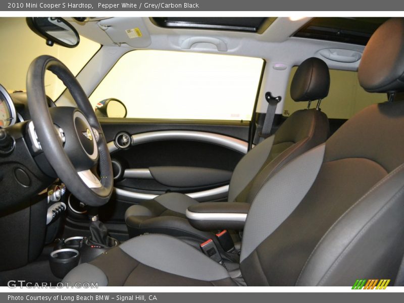Pepper White / Grey/Carbon Black 2010 Mini Cooper S Hardtop