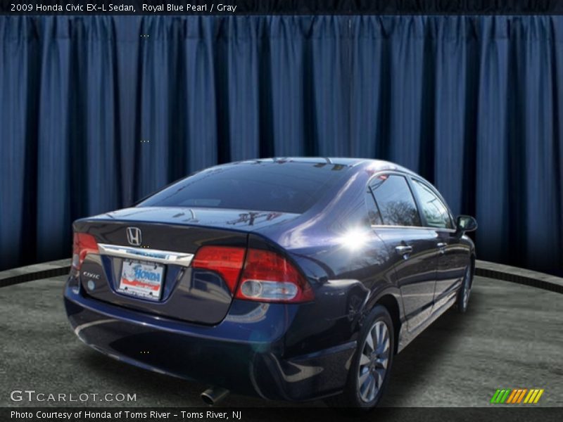 Royal Blue Pearl / Gray 2009 Honda Civic EX-L Sedan