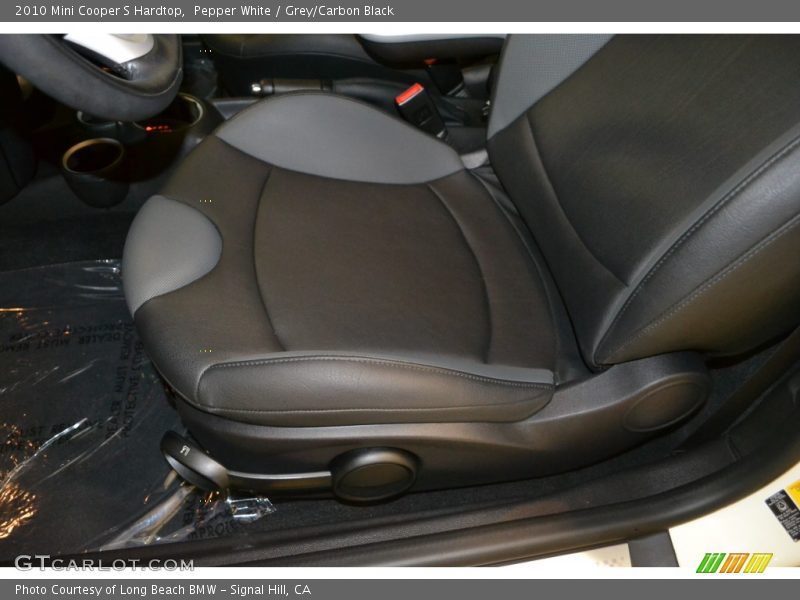 Pepper White / Grey/Carbon Black 2010 Mini Cooper S Hardtop
