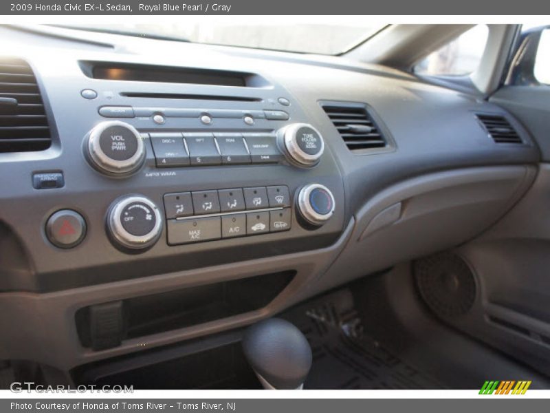 Royal Blue Pearl / Gray 2009 Honda Civic EX-L Sedan