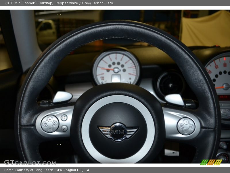 Pepper White / Grey/Carbon Black 2010 Mini Cooper S Hardtop