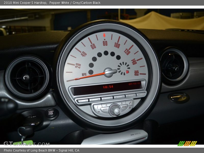 Pepper White / Grey/Carbon Black 2010 Mini Cooper S Hardtop