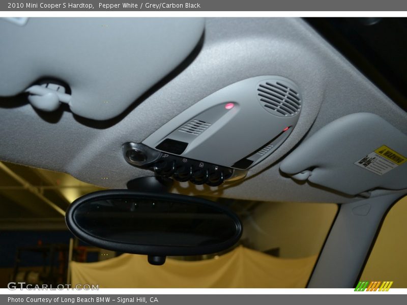 Pepper White / Grey/Carbon Black 2010 Mini Cooper S Hardtop