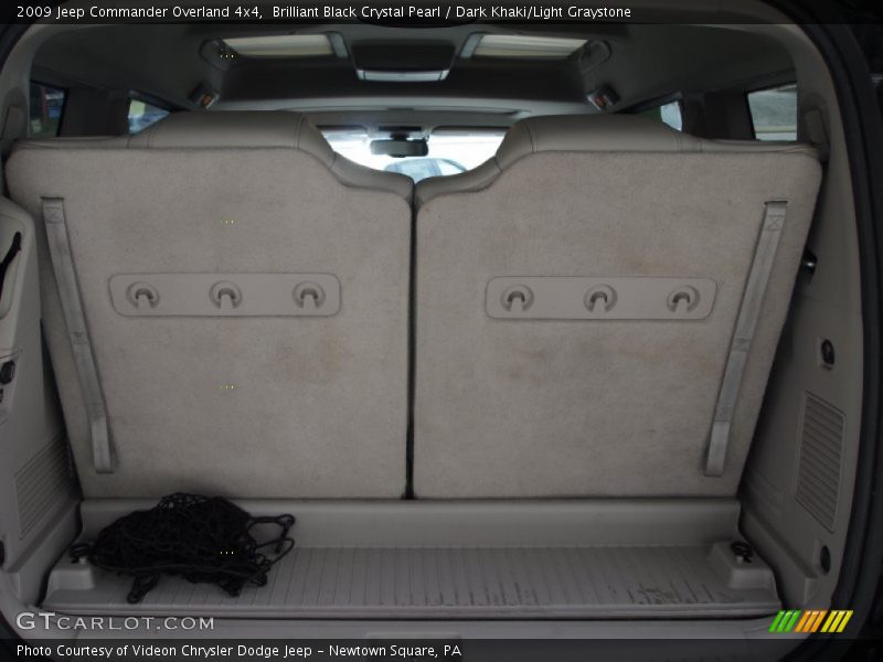 Brilliant Black Crystal Pearl / Dark Khaki/Light Graystone 2009 Jeep Commander Overland 4x4
