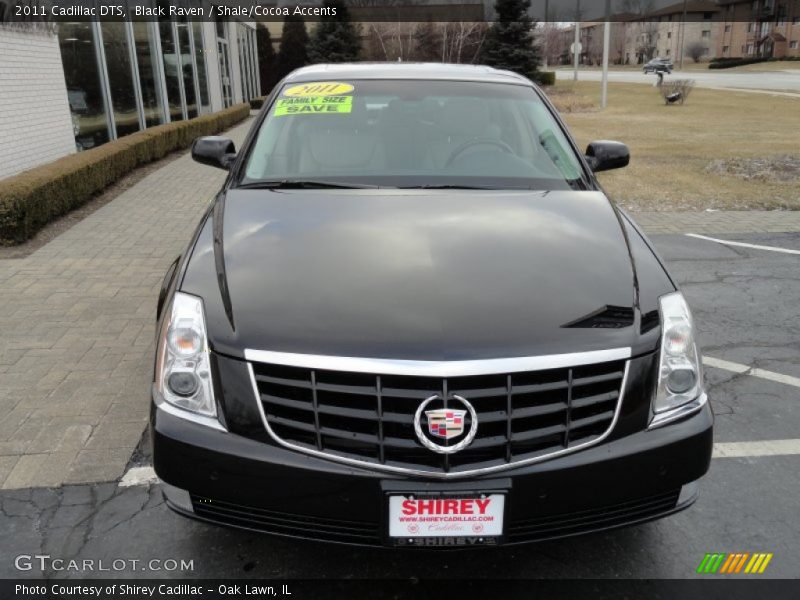 Black Raven / Shale/Cocoa Accents 2011 Cadillac DTS