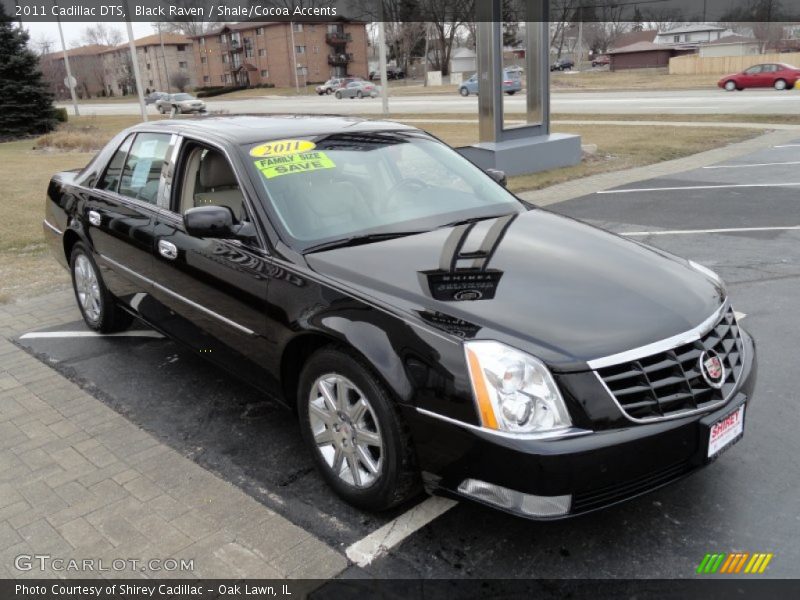Black Raven / Shale/Cocoa Accents 2011 Cadillac DTS