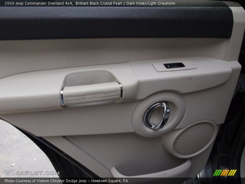 Brilliant Black Crystal Pearl / Dark Khaki/Light Graystone 2009 Jeep Commander Overland 4x4