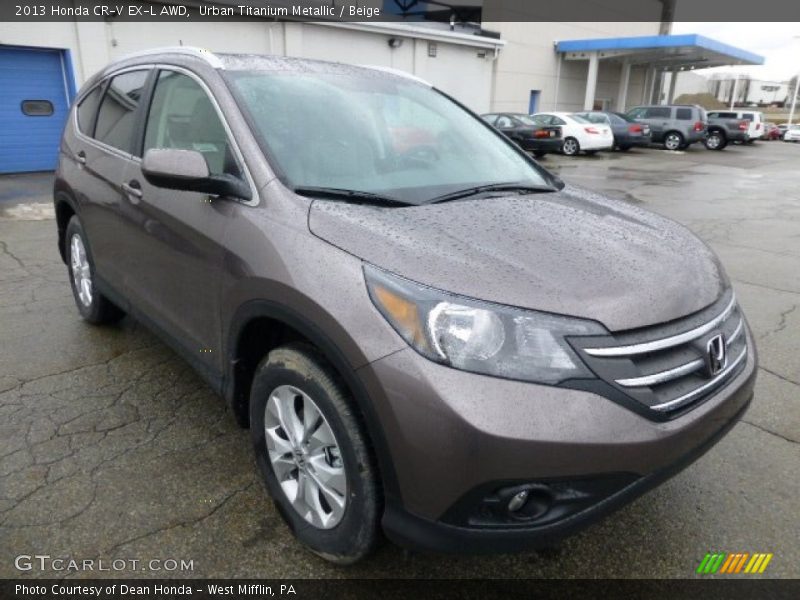 Urban Titanium Metallic / Beige 2013 Honda CR-V EX-L AWD