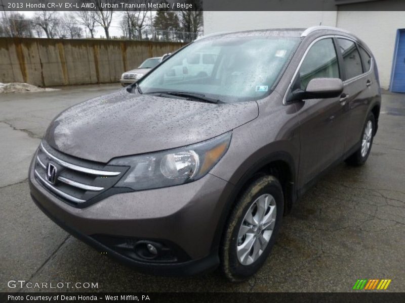 Urban Titanium Metallic / Beige 2013 Honda CR-V EX-L AWD