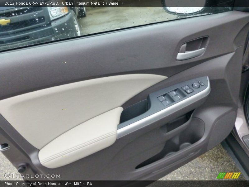 Urban Titanium Metallic / Beige 2013 Honda CR-V EX-L AWD