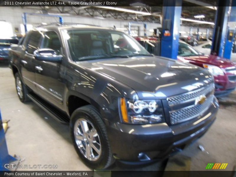 Taupe Gray Metallic / Ebony 2011 Chevrolet Avalanche LTZ 4x4