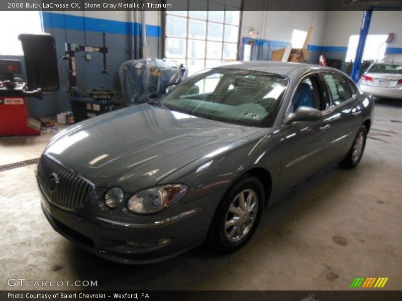 Stone Gray Metallic / Titanium 2008 Buick LaCrosse CX