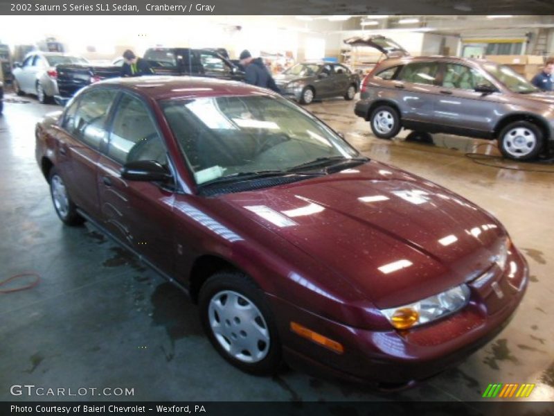 Cranberry / Gray 2002 Saturn S Series SL1 Sedan