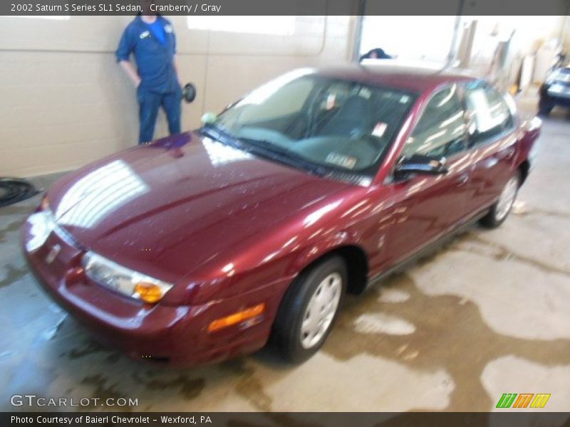 Cranberry / Gray 2002 Saturn S Series SL1 Sedan