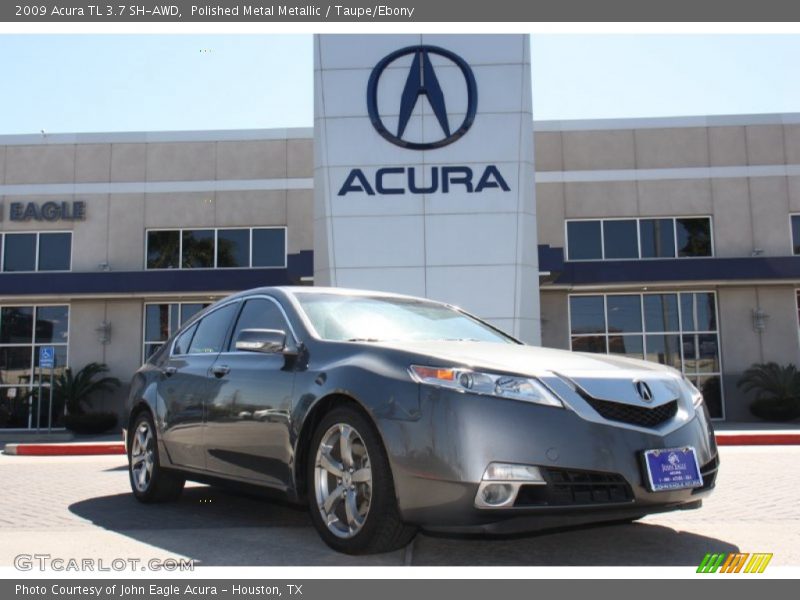 Polished Metal Metallic / Taupe/Ebony 2009 Acura TL 3.7 SH-AWD