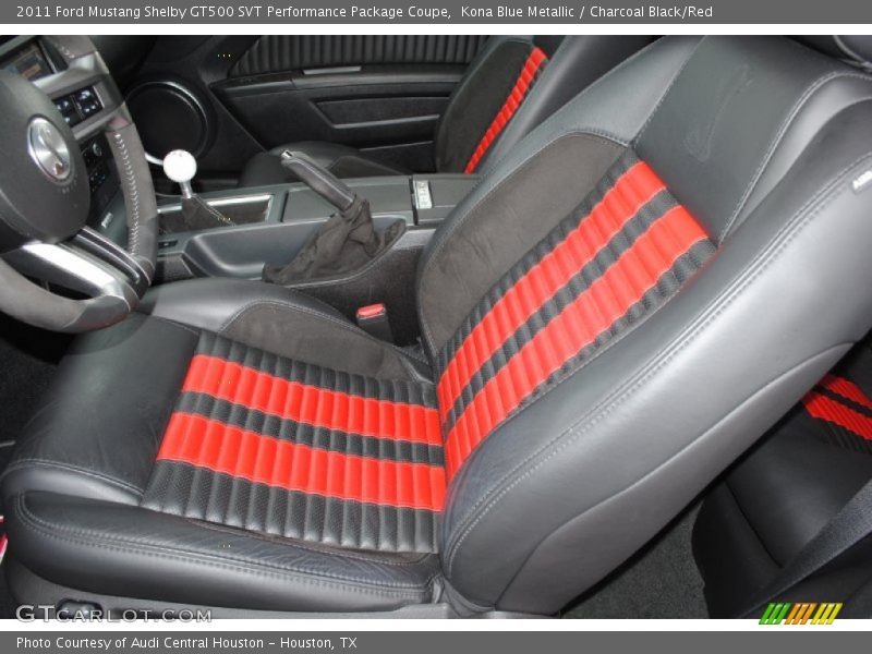 Front Seat of 2011 Mustang Shelby GT500 SVT Performance Package Coupe