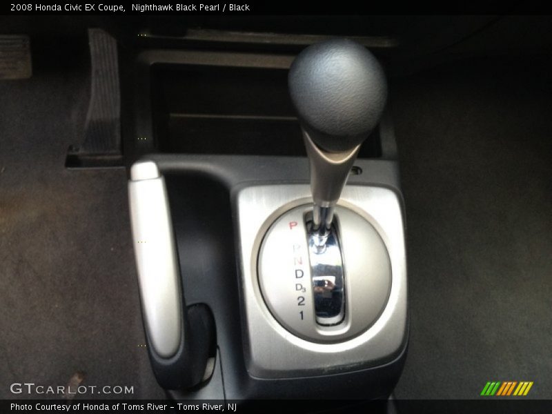Nighthawk Black Pearl / Black 2008 Honda Civic EX Coupe